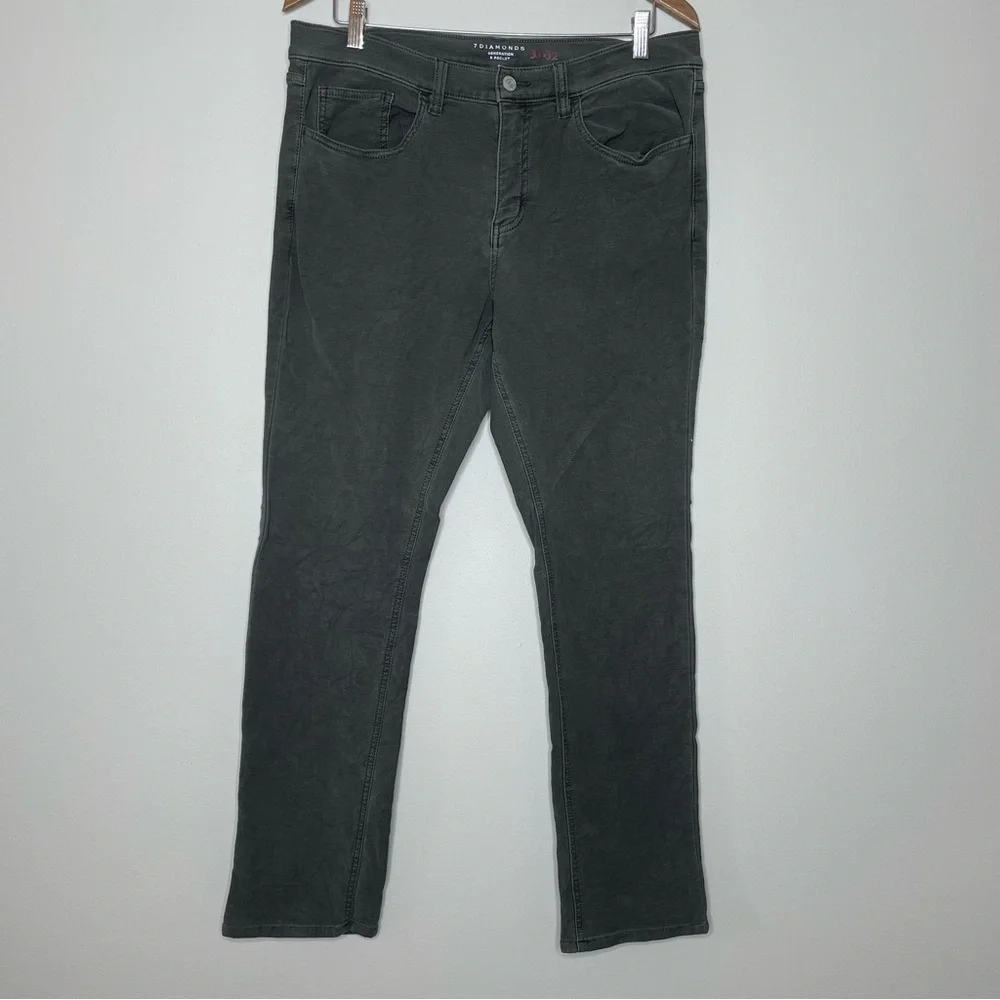 7 Diamonds Charcoal Slim Jeans 33 x 32 - Picture 2 of 6
